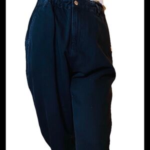 Zara Black Gray Wash Pleated Slouchy Balloon Leg Size 4 NWT Comfy, stylish